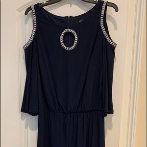 Navy Blue Pantsuit w/wide legs